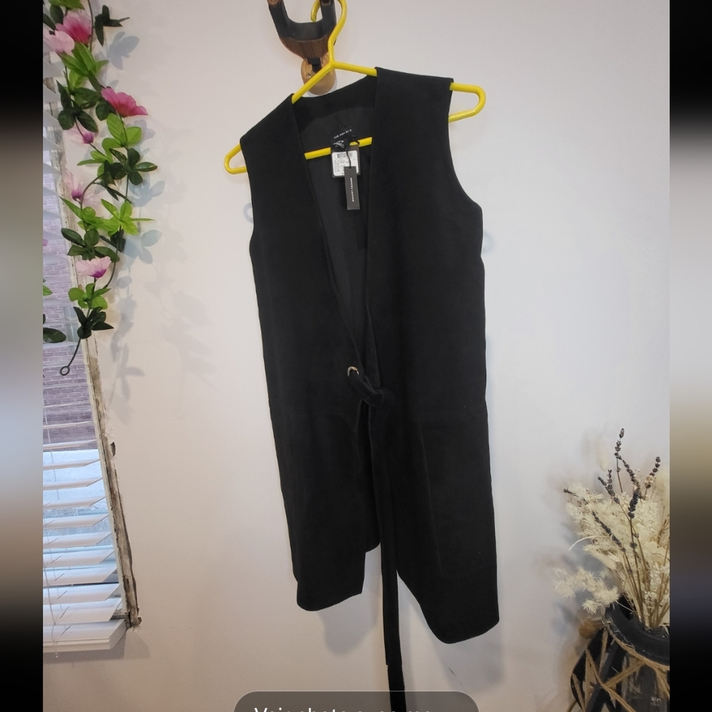 🔴 NWT Club Monaco real suede vest - Picture 3 of 7